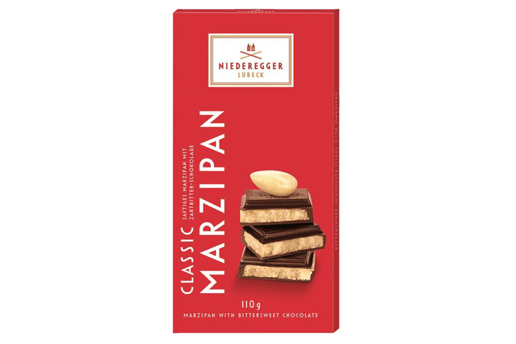 Marzipan Classic Dark Chocolate Bar 110g Product Image